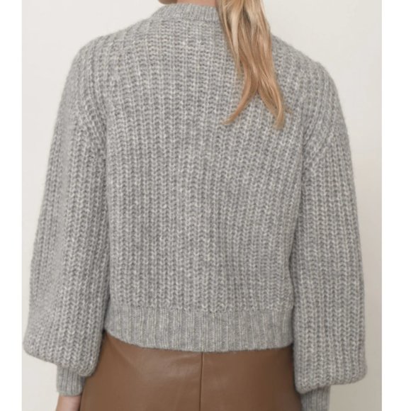 ELEVEN SIX Cable Knit Alpaca Sweater - Picture 4 of 8